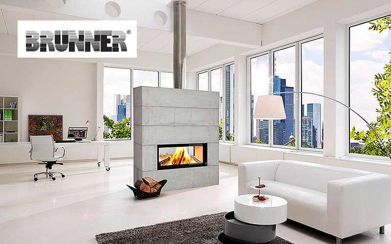 Bunner Logo Indoor Fireplace